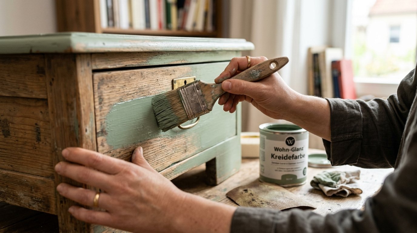 entdecken Sie, wie Sie alte Familienmöbel mit einfachen Techniken in moderne Designerstücke verwandeln und dabei Geld sparen