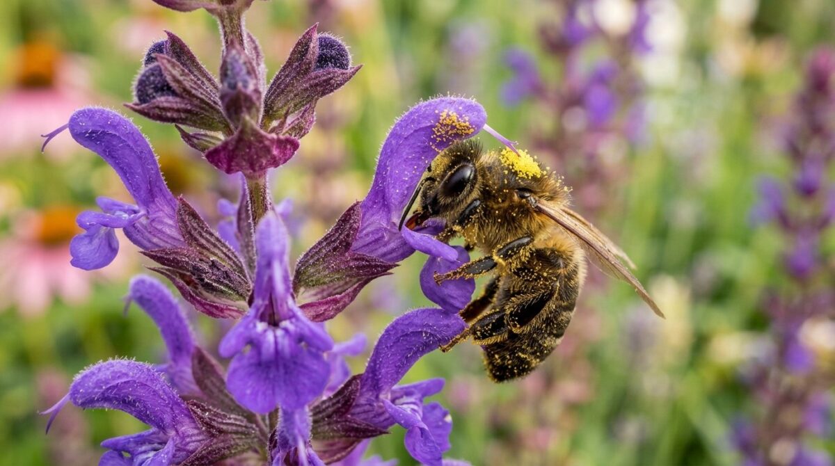 entdecken Sie die alte Staude, die Bienen mehr anzieht als Lavendel und Ihren Garten in ein Bienenparadies verwandelt