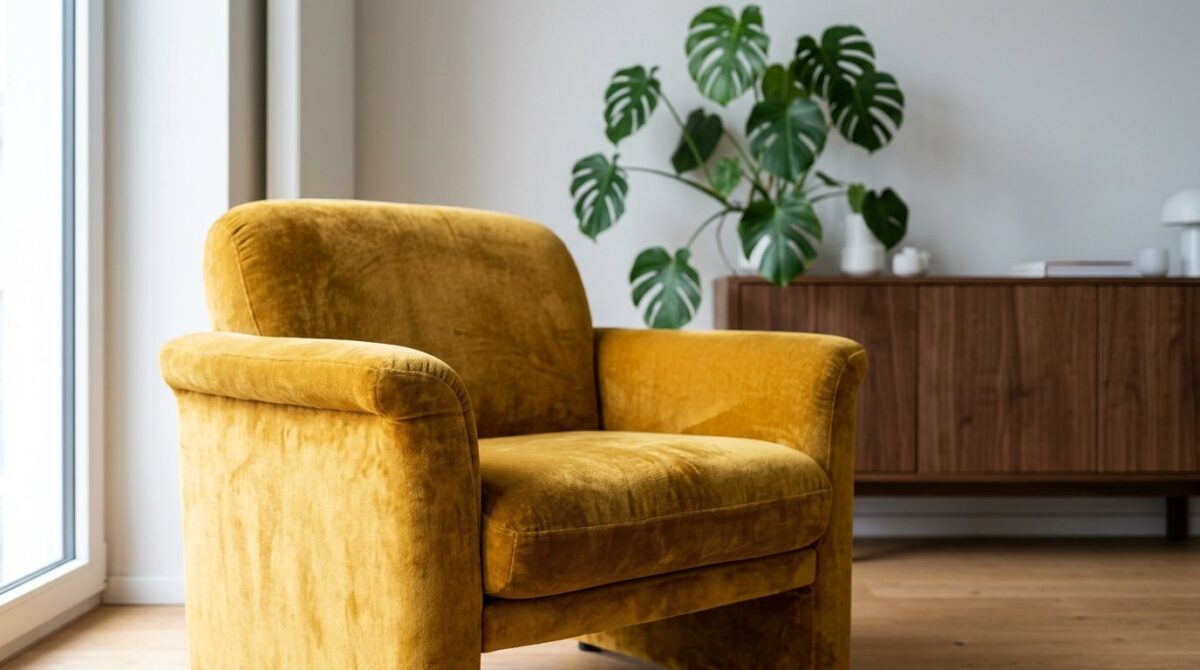 entdecken Sie, wie Designer 70er-Jahre-Farben wie Avocado-Grün und Terrakotta modern einsetzen und welcher häufige Fehler dabei vermieden werden sollte