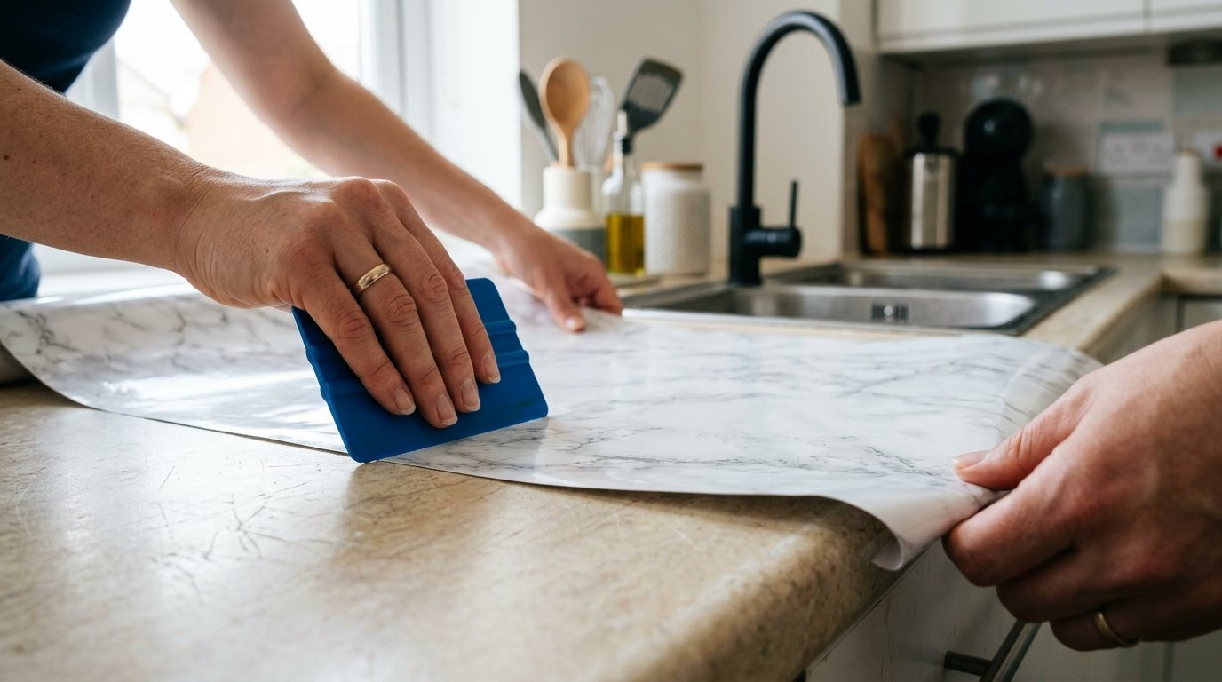 entdecken Sie, wie eine Expertin ihre Küche mit 4 günstigen Tricks unter 500 Euro komplett verwandelt hat