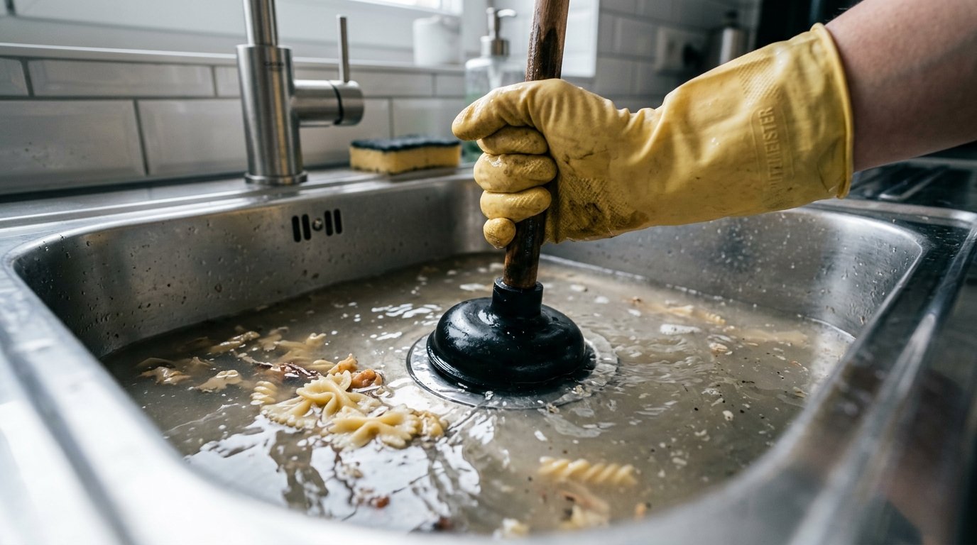 erfahren Sie, warum das Ausgießen von Nudelwasser in den Abfluss zu teuren Rohrverstopfungen führt und wie Sie Rohrbeschädigungen vermeiden