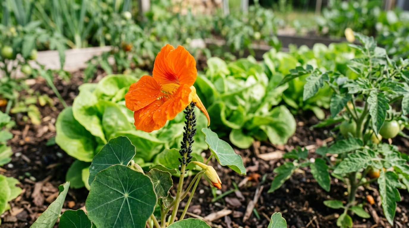 entdecken Sie die wundersame Blume, die im März gepflanzt Blattläuse natürlich bekämpft und Ihre Gemüseernte deutlich steigert