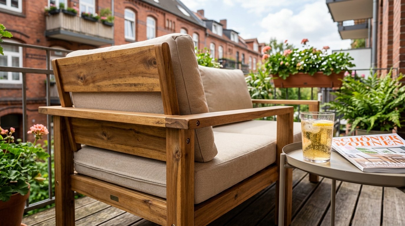 entdecken Sie das neue IKEA Massivholz Sofa für nur 140 Euro - die perfekte Lösung für Ihren Balkon und Ihre Terrasse diesen Sommer