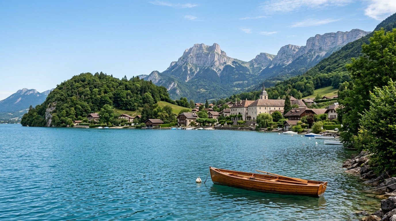 entdecken Sie Talloires-Montmin, das idyllische Bergdorf am Annecy-See in Hochsavoyen mit unberührter Natur und alpiner Ruhe