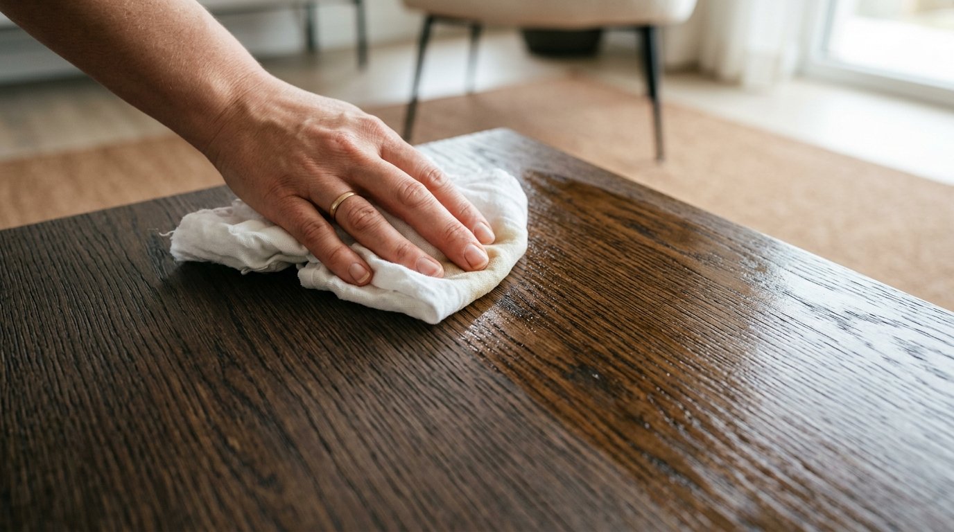 entdecken Sie, wie eine einfache Mischung aus Olivenöl und Essig Ihre Holzmöbel natürlich pflegt und aufwertet, ohne teure Produkte