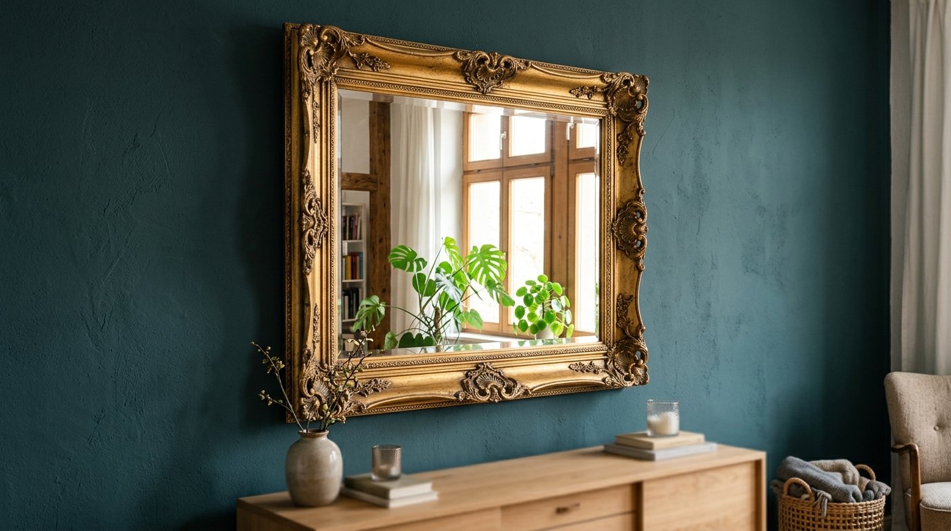 entdecken Sie, wie ein strategisch platzierter Spiegel Ihr Zuhause transformiert und für mehr Licht sowie Wohlbefinden in jedem Raum sorgt