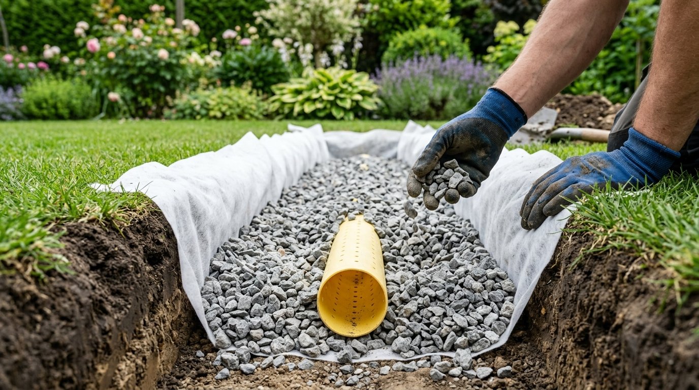 entdecken sie, wie ein diskretes unterirdisches drainagesystem ihren durchnässten garten in einem wochenende rettet und staunässeprobleme dauerhaft löst
