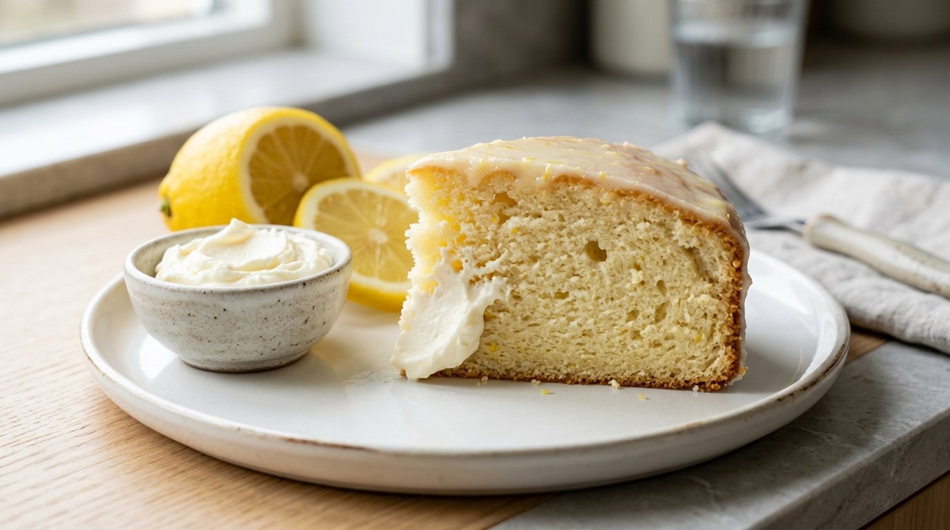 entdecken Sie das Geheimnis für einen saftigen Zitronenkuchen mit italienischem Frischkäse statt Butter und Sahne – ein cremiges Rezept für unvergleichlichen Geschmack